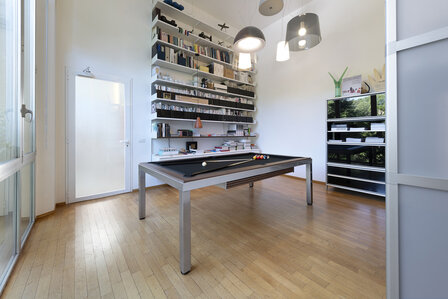 FAS Cube Pooltafel/Eettafel 7Ft 1 delige leisteen