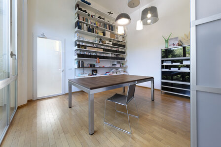 FAS Cube Pooltafel/Eettafel 7Ft 1 delige leisteen