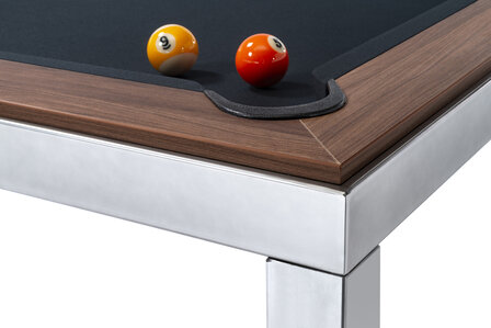 FAS Cube Pooltafel/Eettafel 7Ft 1 delige leisteen
