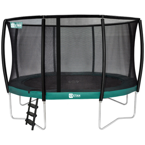 Etan Premium trampoline met net deluxe 427 cm / 14ft groen