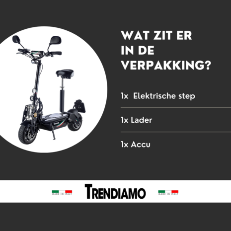 Trendiamo Endurance e-step (45km/u) met lithiumaccu