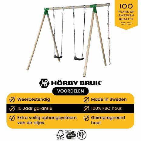Horby bruk houten Schommel 