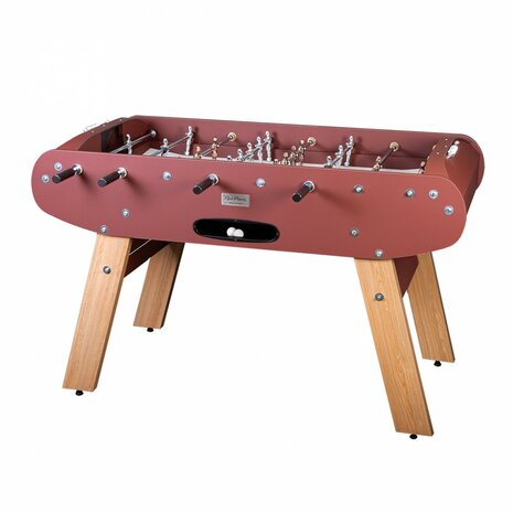 RP Onyx Voetbaltafel bordeau / eiken