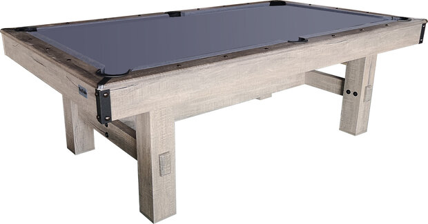 TopTable Dinner Wood Pooltafel met bank 7ft