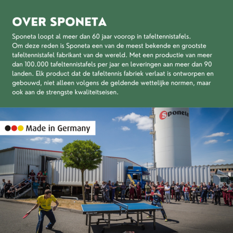 Sponeta S4-72e Tafeltennistafel outdoor groen expertline