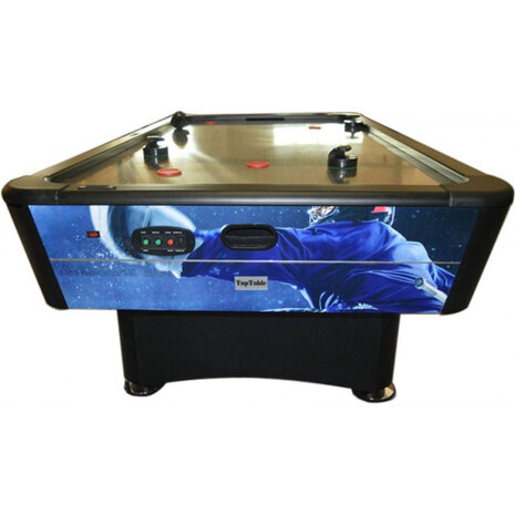 TopTable Typhoon Pro Airhockeytafel Metal-Line met Print met 2 extra pucks en pushers