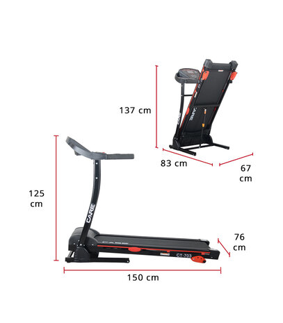 Care Fitness CT-703 Loopband Inklapbaar