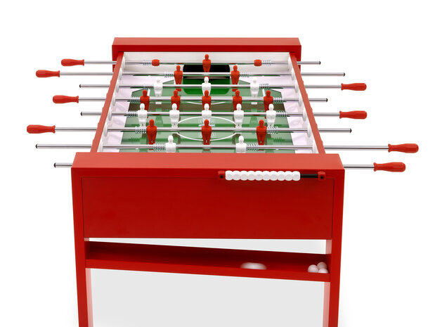 FAS Tour 65 Voetbaltafel indoor doorlopende stangen zwart