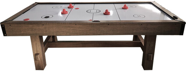 TopTable Timber Dinning Airhockey/Tafeltennistafel indoor met 2 extra pucks en pushers