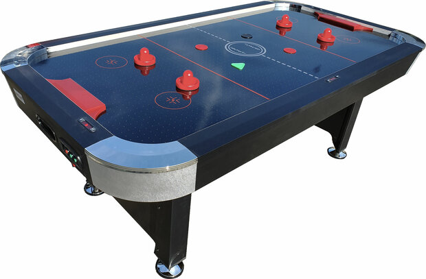 TopTable Hurricane Airhockeytafel Black 7f tmet 2 extra pucks en pushers