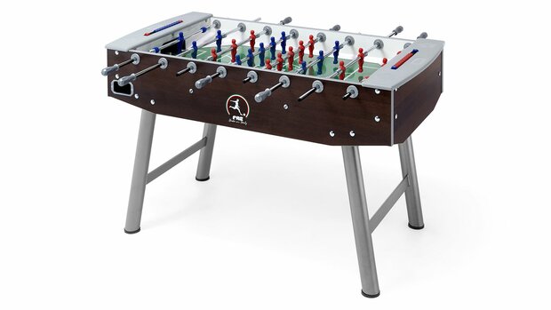 FAS Fun Wenge Voetbaltafel indoor doorlopende stangen zwart
