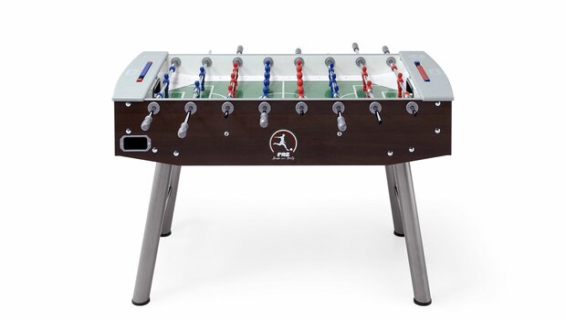FAS Fun Wenge Voetbaltafel indoor doorlopende stangen zwart