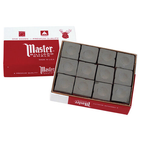 Master doosje krijtjes 12 st. Antraciet