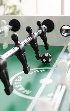 Garlando Voetbaltafel MasterCup Black & White – Strak design, professioneel speelplezier