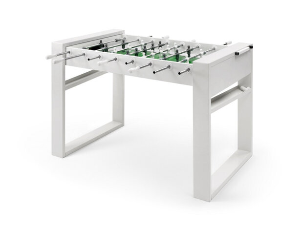 Fas Voetbaltafel Tour 65 wit gemonteerd