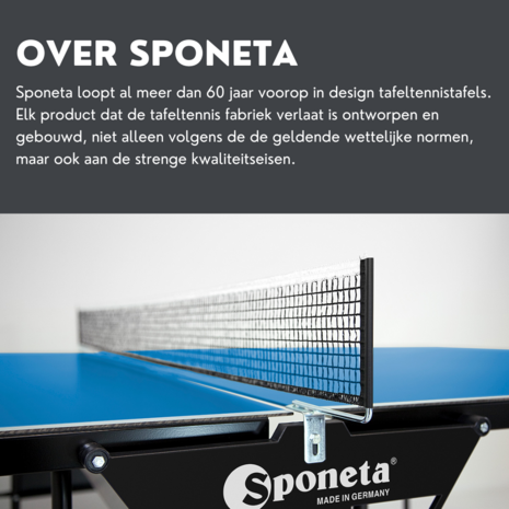 Sponeta SDL Black Tafeltennistafel outdoor