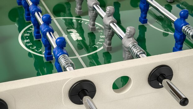 FAS Sky Voetbaltafel Doorlopende stangen outdoor wit/blauw