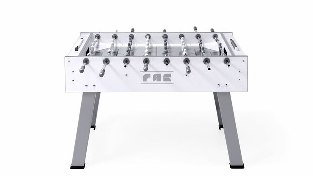 FAS Charme Voetbaltafel indoor doorlopende stangen wit