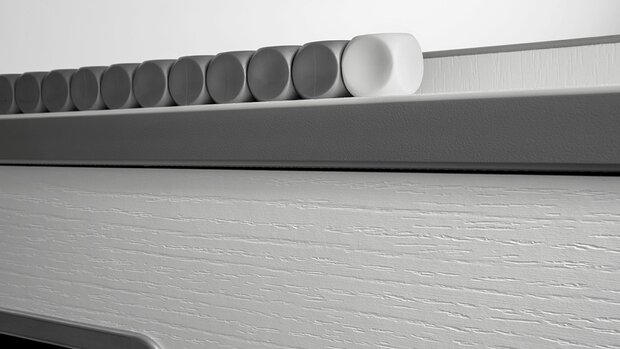 FAS Charme Voetbaltafel indoor doorlopende stangen wit