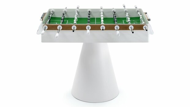 FAS Ciclope Voetbaltafel outdoor doorlopende stangen wit