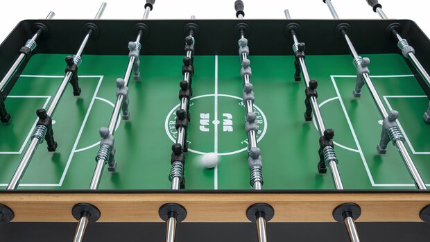 FAS Ciclope Voetbaltafel outdoor telescoop stangen zwart