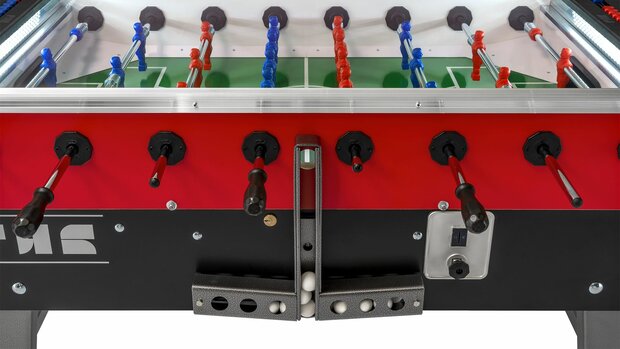 FAS San siro 1.0 Voetbaltafel indoor met topglas en muntinworp