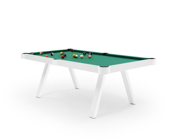 FAS Pooltafel en eettafel Etoile 7 ft wit-design