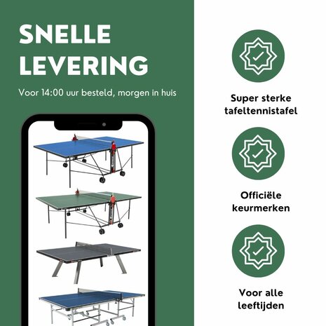 Sponeta S4-72e Tafeltennistafel outdoor groen expertline