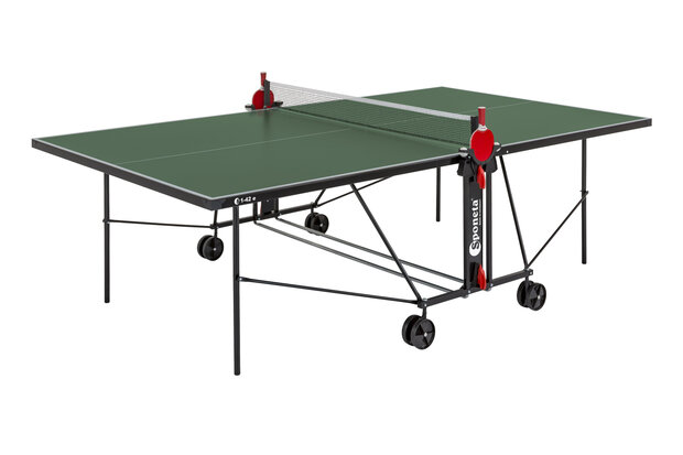 Sponeta® S1-42e Tafeltennistafel outdoor Bundel - Inclusief Batjes + Balletjes - Inclusief afdekhoes