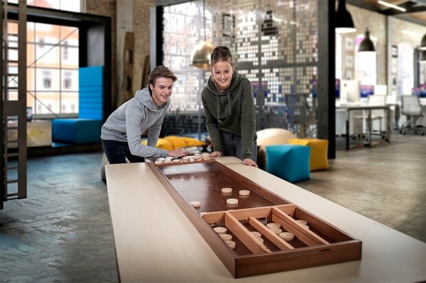 Sjoelbak wedstrijd luxe beukenhout 2m