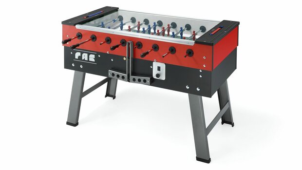 FAS San siro 1.0 Voetbaltafel indoor met topglas en muntinworp