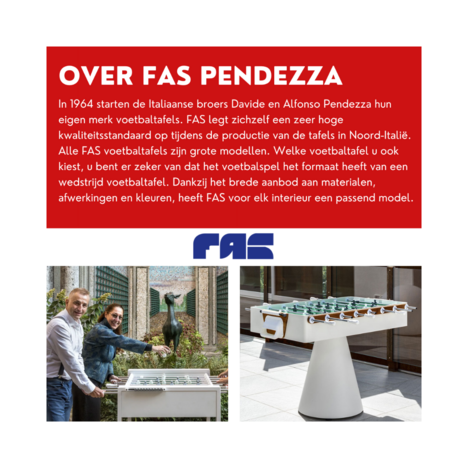  FAS Voetbaltafel Smart met Telescoopstangen