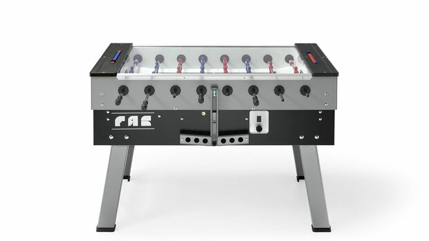 FAS San siro 2.0 Voetbaltafel indoor met topglas en muntinworp