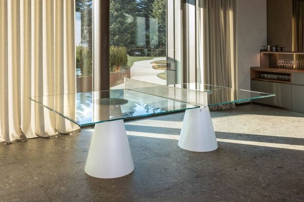 FAS Design-line Tafeltennistafel DADA Glass wit