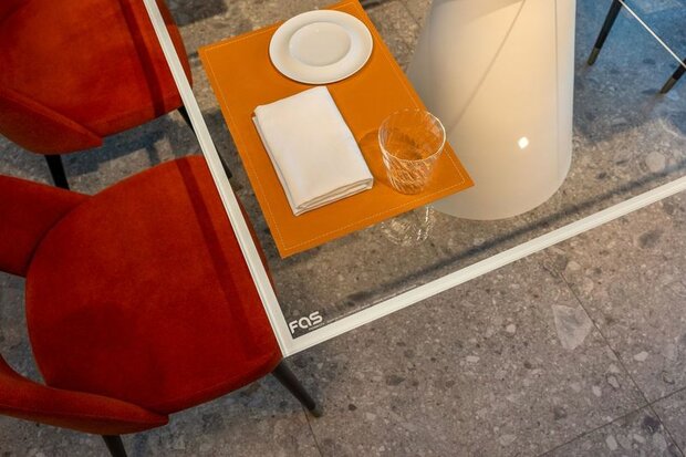 FAS Design-line Tafeltennistafel DADA Glass wit