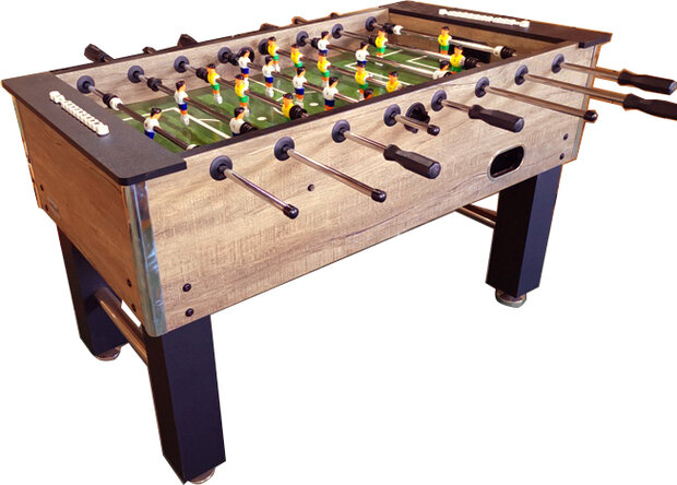 TopTable Competition Wood Voetbaltafel Doorlopende stangen
