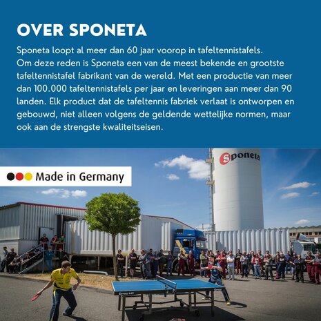 Sponeta S3-47e Tafeltennistafel outdoor blauw