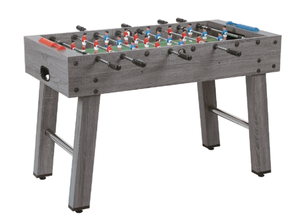 Charlsten Tafelvoetbaltafel Soccer Grijs - Veiligheid telescopische versie