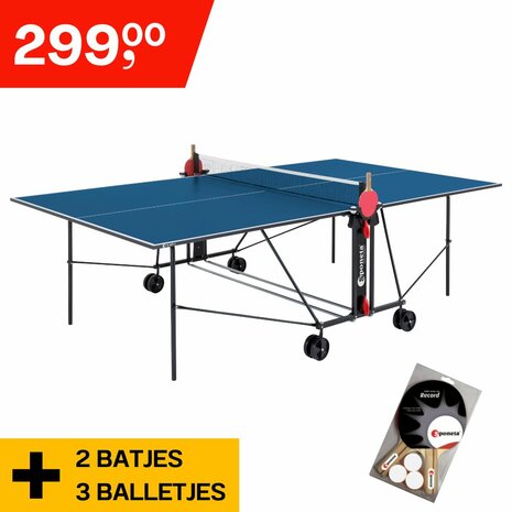 Sponeta&reg; S1-43i Tafeltennistafel Bundel - Inclusief Batjes + Balletjes Indoor