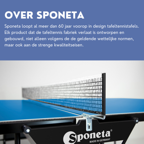 Sponeta&reg; S1-43i Tafeltennistafel Bundel - Inclusief Batjes + Balletjes Indoor