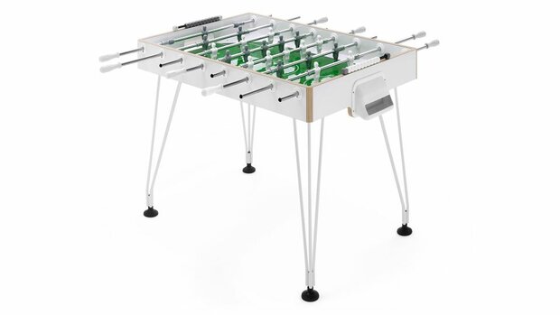FAS Apollo Voetbaltafel Doorlopende stangen Outdoor wit