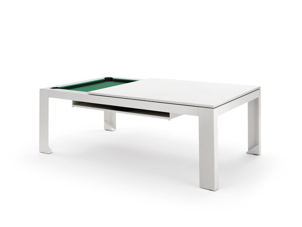FAS Design Pooltafel & Dinningtafel Cubista 7Ft 1 delige leisteen