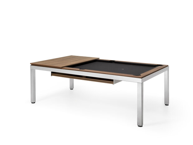 FAS Cube Pooltafel/Eettafel 7Ft 1 delige leisteen