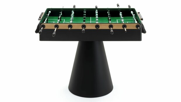 FAS Ciclope Voetbaltafel outdoor doorlopende stangen zwart