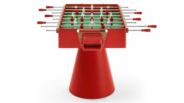 FAS Ciclope Voetbaltafel outdoor doorlopende stangen rood