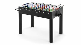 FAS Fido Design Voetbaltafel doorlopende stangen indoor zwart FAS Fido Design Voetbaltafel doorlopende stangen indoor zwart