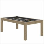 René Pierre Charme Eiken Pooltafel - Grijs laken - 1-delig Leisteen René Pierre Charme Eiken Pooltafel - Grijs laken - 1-delig Leisteen