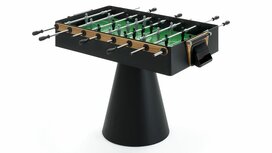 FAS Ciclope Voetbaltafel outdoor doorlopende stangen zwart FAS Ciclope Voetbaltafel outdoor doorlopende stangen zwart
