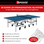 Sponeta S6-53i tafeltennistafel Activeline Compact indoor. Robuust Sponeta S6-53i tafeltennistafel Activeline Compact indoor. Robuust