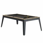 René Pierre Steel Antraciet Pooltafel - Grijs laken grijze poten - 1-delig Leisteen René Pierre Steel Antraciet Pooltafel - Grijs laken grijze poten - 1-delig Leisteen